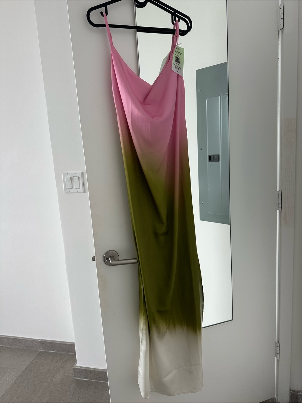 Baobab Collection Tina Dress Pink and Olive Ombre - Picture 2 of 4